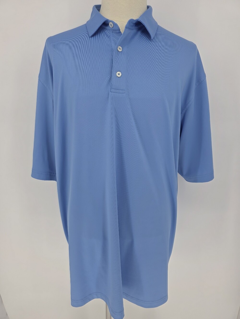 Dunning Golf Polo Shirt Mens 3XL Blue Performance Stretch Short Sleeve Golf‎